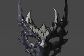 provide a ready to use roblox ugc demon oni mask
