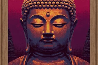 design you budha wallart digitalart frame