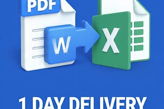 do PDF to word and PDF to excel conversion with ocr
