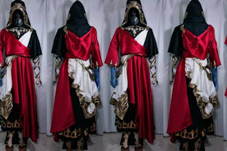 design sewing pattern for cosplay costume foam armor and props