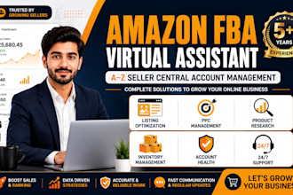 be  amazon fba expert for seller central account management
