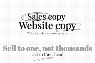 write copy for your one ideal customer, not everyone