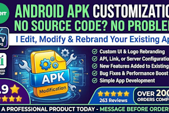 decompile apk, customize, modify or develop your android app