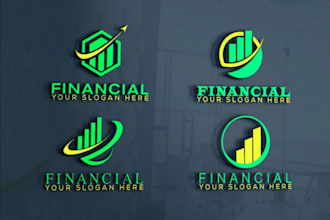 design unique financial,finance,consulting,accounting logo