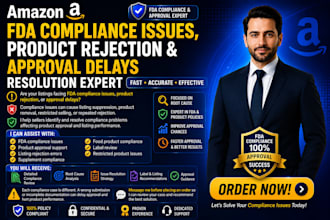 fix amazon fda compliance listing issues and product approval