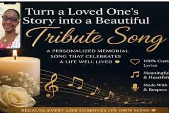 create a personalized funeral or celebration of life song
