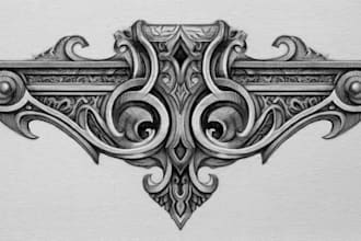 create professional realistic tattoo design
