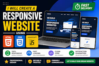 build a responsive landing page using HTML CSS