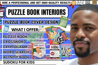 create custom niche word search, sudoku, crossword and maze puzzle books for KDP