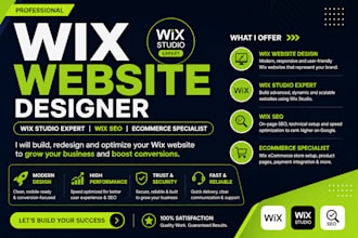 wix website designer wix studio expert wix SEO ecommerce specialist