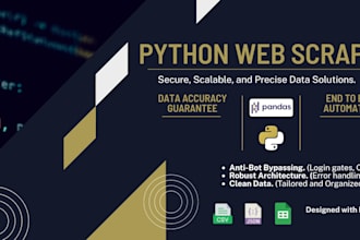 build custom python scripts for automation and web scraping