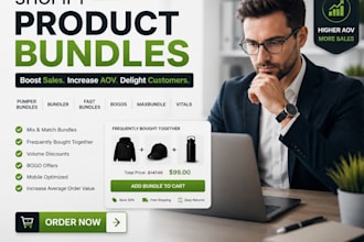 setup shopify product bundles pumper bundler fast bundles bogos maxbundle vitals