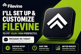 setup, customize and automate filevine CRM