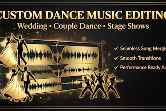 professionally merge and edit songs for dance or karaoke performances