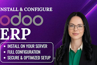 install and configure any odoo erp version on your server