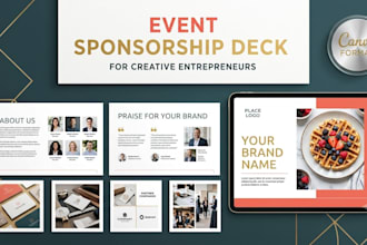 write, design pro sponsorship pitch deck, sponsorship proposal, sponsorship deck