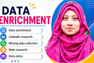 data enrichment, linkedin research, missing data collection