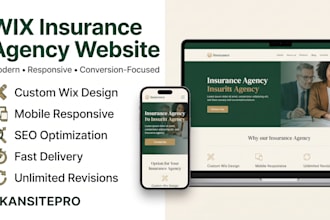 design wix insurance agency website for brokers agents and startups