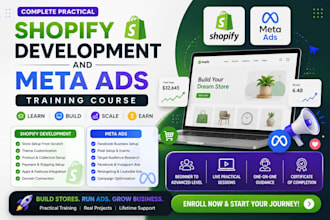 be your shopify and meta ads  consultant   and teacher