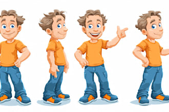 draw custom cartoon mascot character