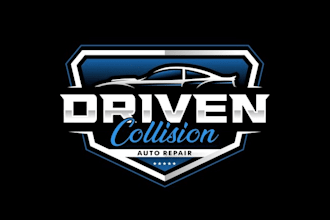 design collision auto repair shop logo for you