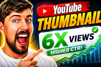 design catchy youtube thumbnail