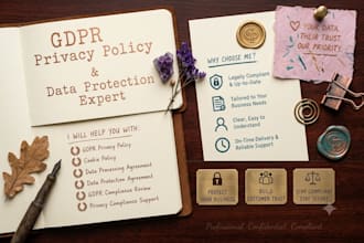draft gdpr privacy policy cookie policy data protection agreement dpa document