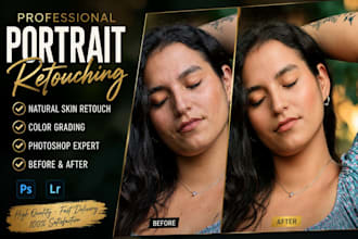 professionally retouch your portrait photos