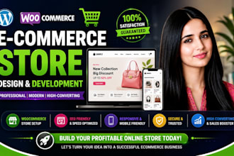 build a woocommerce online store and ecommerce website