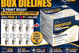 create professional box dielines and print ready packaging artwork