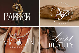 do elegant aesthetics photography jewelry clothing monogram fashion logo