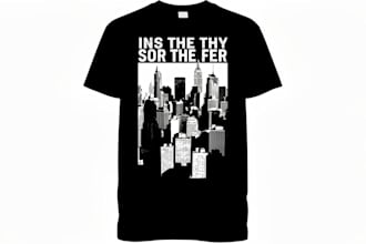 create a tshirt design in modern streetwear style