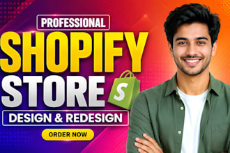 do shopify website design, create shopify store or shopify dropshipping store