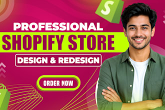 do shopify website design, create shopify store or shopify dropshipping store