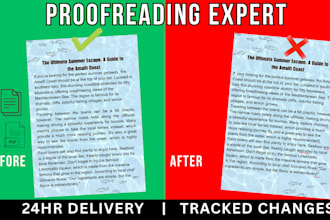 professionally proofread and edit academic and everyday text
