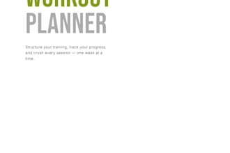 design professional printable workout planners and fitness trackers