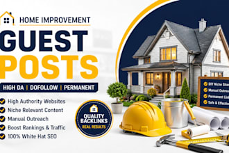 build home decor backlinks via guest posts on high da home blogs