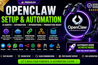 install, setup and automate openclaw, fable ai agent on mac mini,cloud or vps