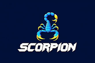 design outstanding scorpion logo with express delivery