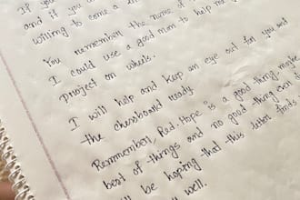write anything with my beautiful handwriting