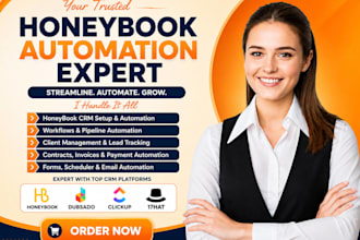 setup honeybook dubsado crm automation honeybook pipedrive 17hats