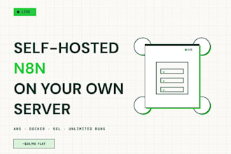 set up self hosted n8n on AWS with docker and SSL