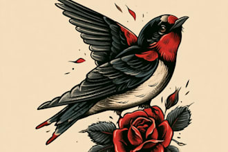 make old school traditional tattoo
