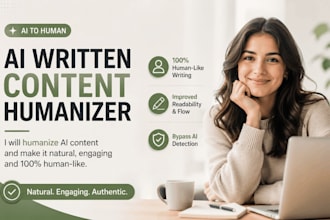 humanize ai written content into natural engaging human text