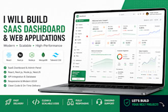 build a custom saas dashboard with nextjs and react
