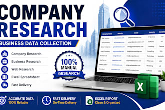 do company research and business data collection
