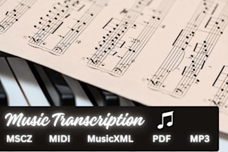 transcribe your music needs to notation and midi