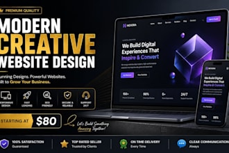 design and develop a modern creative website