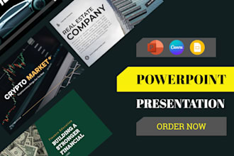 design powerpoint presentation and pitch deck
