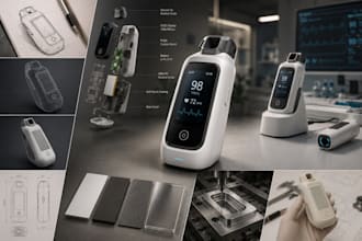 design medical devices, cad models, and product prototypes